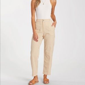 Billabong x salty blonde checkmate pants